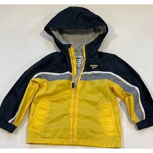 Osh Kosh B'gosh Toddler Yellow Navy Gray Spring Jacket 4T